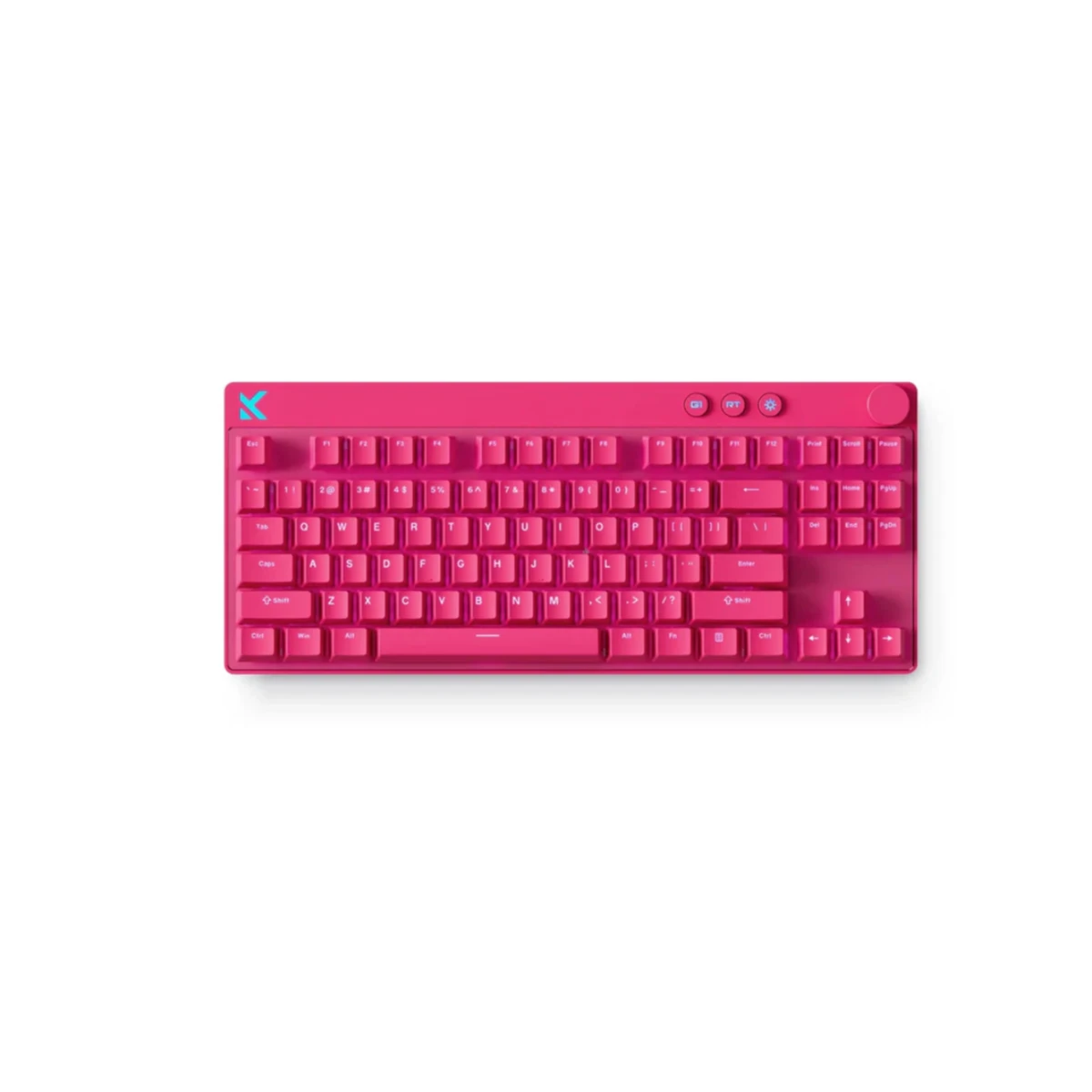 MCHOSE Mix 87 Hall Effect Magnetic Switch Gaming Keyboard - Rose Red | MC-Mix87-8 view 2