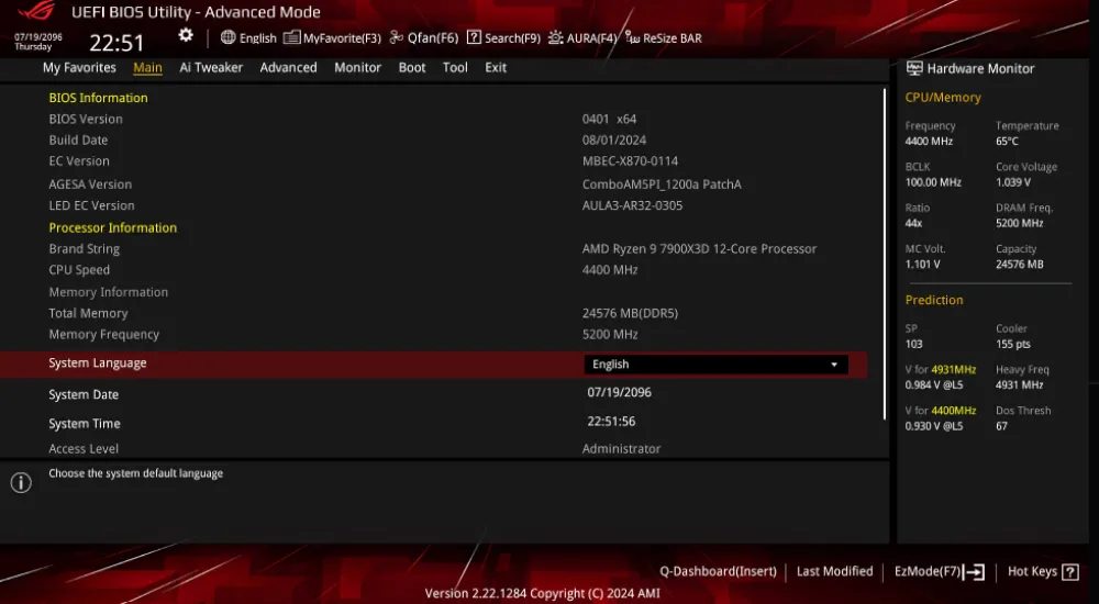 UEFI BIOS: Unlocking Potential with ROG's Advanced Interface
