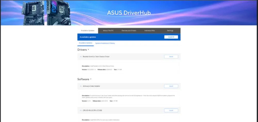 ASUS DriverHub