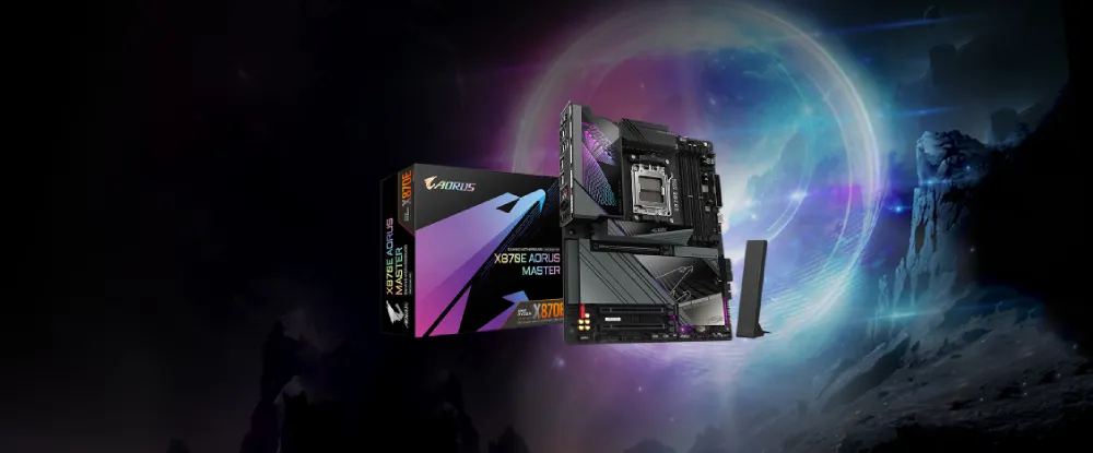 What are the key features of the Gigabyte X870-E Aorus Master Motherboard that set it apart from other motherboards in its class?
